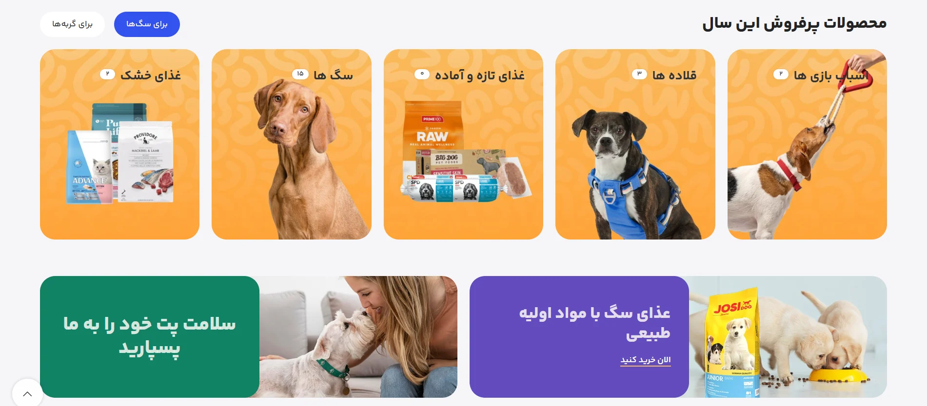 نمونه کار پت شاپ